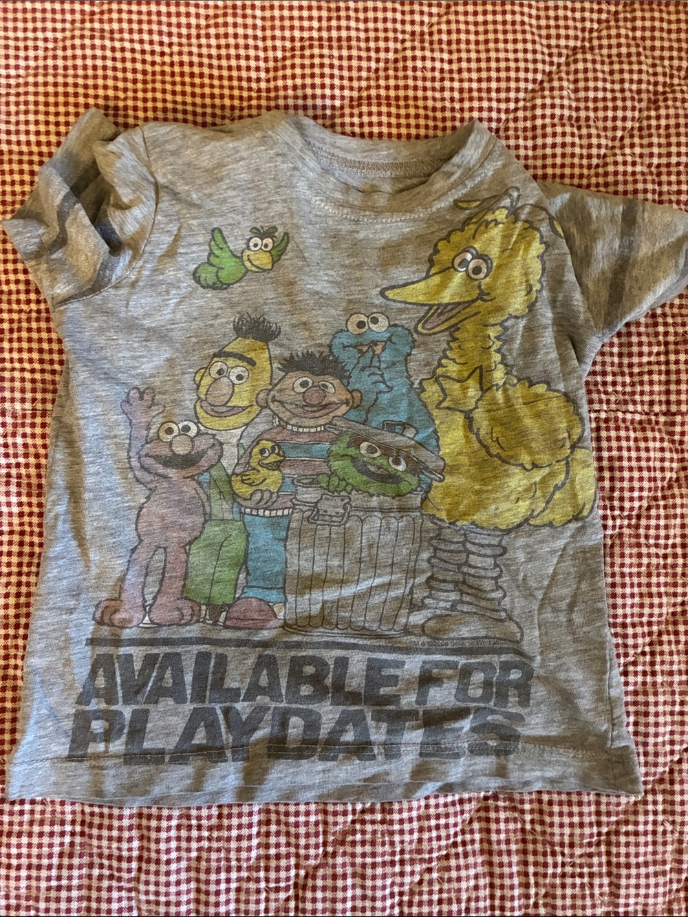 Vintage T-shirt with Sesame Street characters